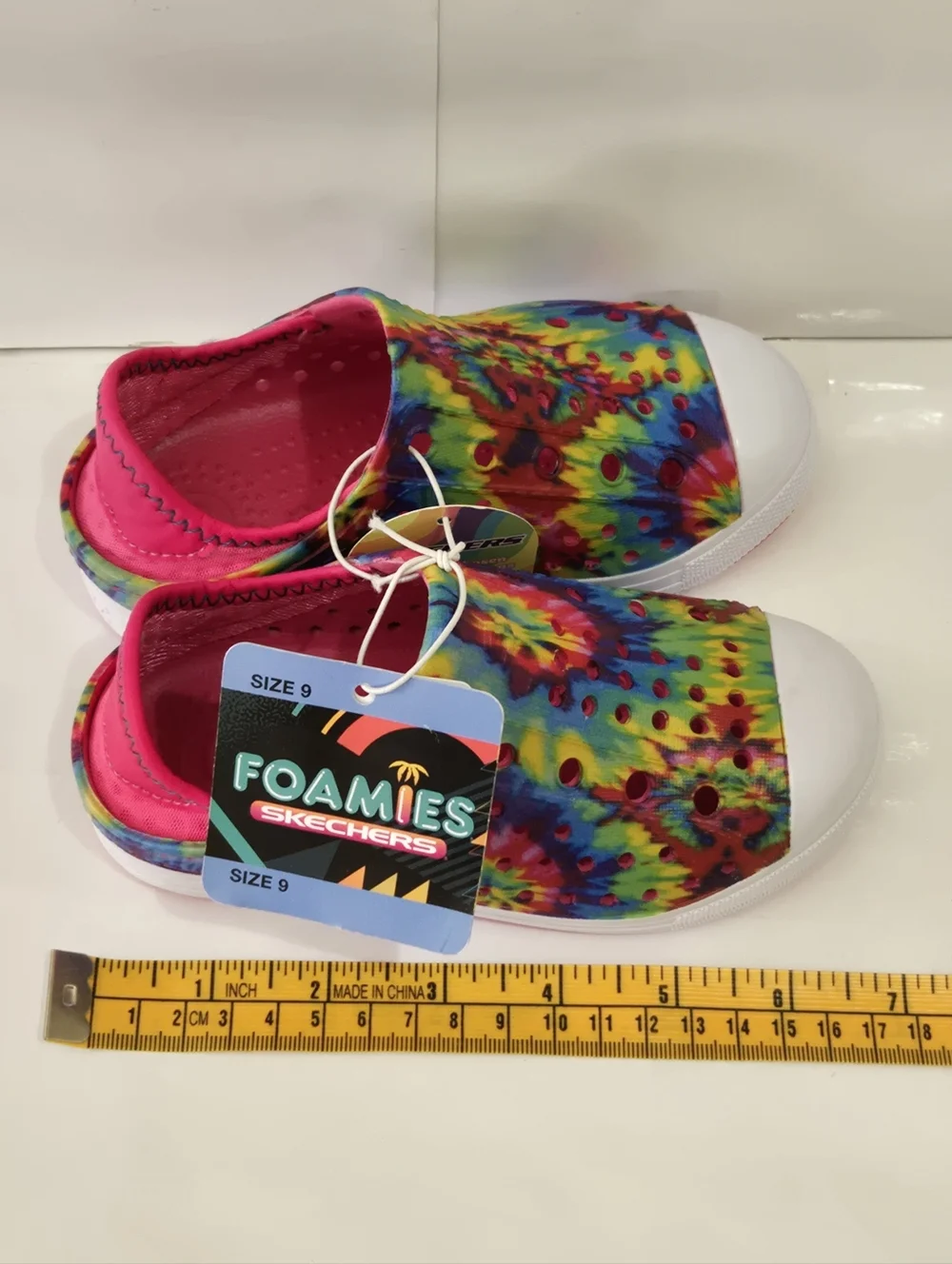Skechers Foamies Guzman Steps Aqua‎ Surge Tie-Dye Water Shoes Kids